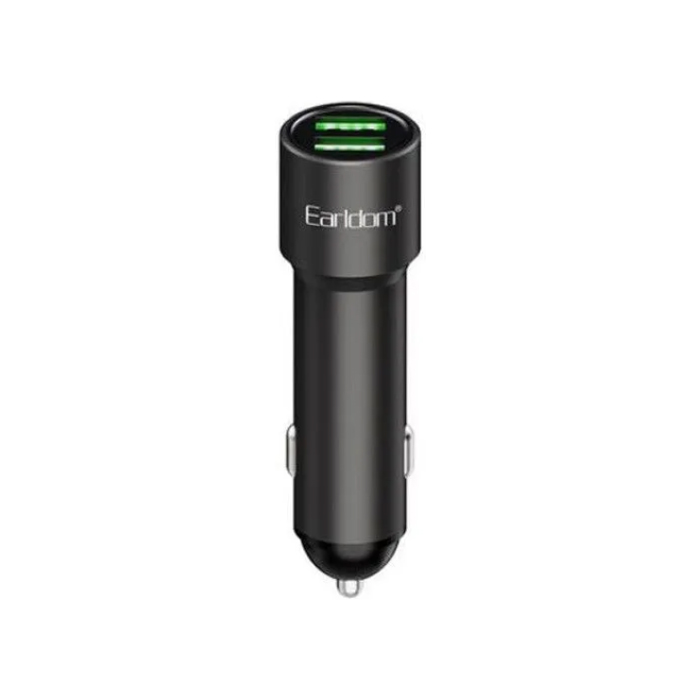 Автомобильное зарядное устройство Earldom CC20 2 USB-A 2.4A, черный