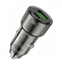 Автомобильное зарядное устройство HOCO Z52 USB-A - USB-C 38W, чёрное