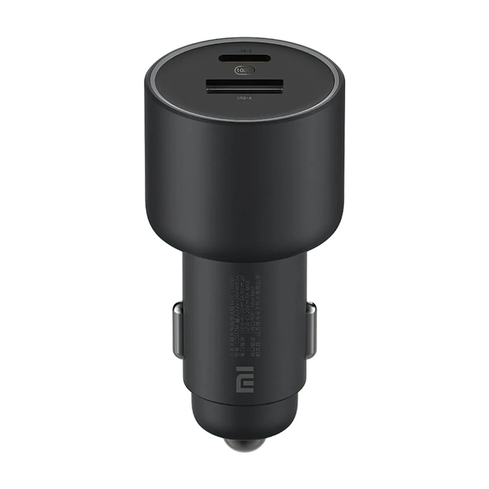 Автомобильное зарядное устройство Xiaomi CC07ZM USB-C/USB-A (100W) + кабель USB-C - USB-C, чёрное
