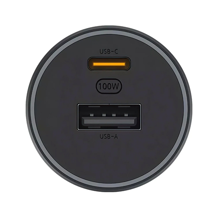 Автомобильное зарядное устройство Xiaomi CC07ZM USB-C/USB-A (100W) + кабель USB-C - USB-C, чёрное