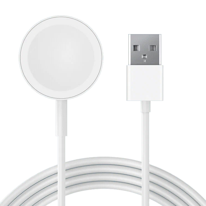 Беспроводное зарядное устройство Deppa Apple Watch Charger (Type-C), белое