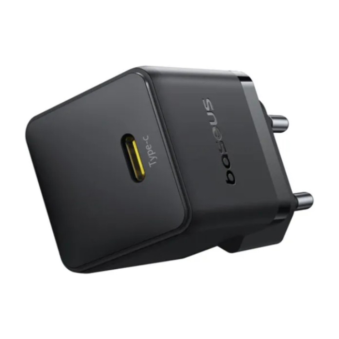 Сетевое зарядное устройство Baseus USB-C PD3.0 QC3.0 (20W), чёрное
