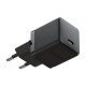 Сетевое зарядное устройство Baseus USB-C PD3.0 QC3.0 (20W), чёрное
