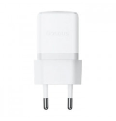 Сетевое зарядное устройство Baseus USB-C PD3.0 QC3.0 (20W), белое