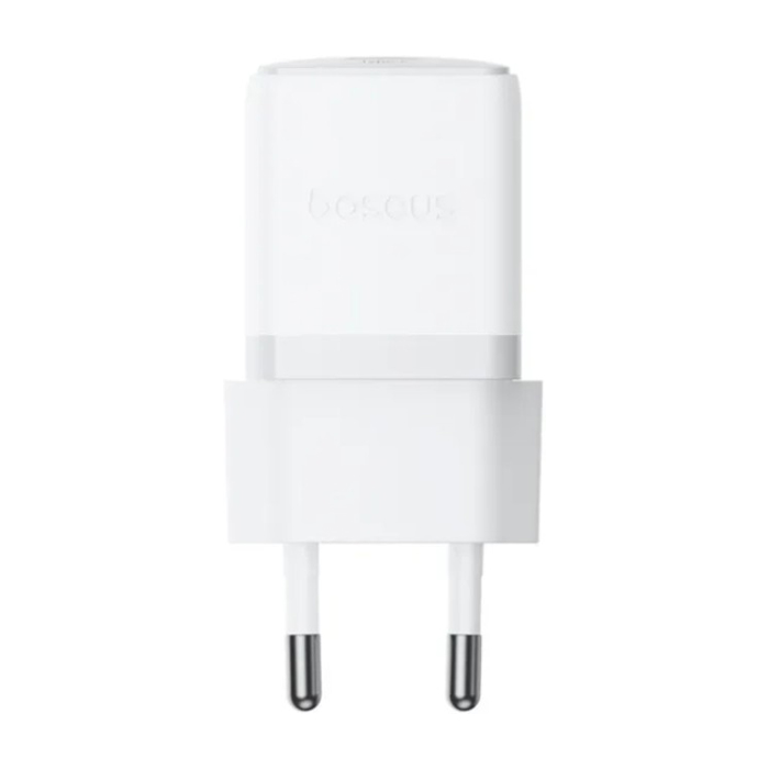 Сетевое зарядное устройство Baseus USB-C PD3.0 QC3.0 (20W), белое