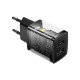 Сетевое зарядное устройство Baseus Compact Charger 2USB 10.5W, чёрное