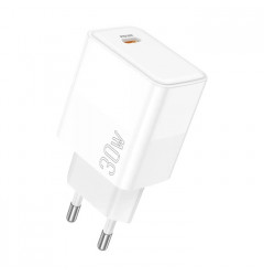 Сетевое зарядное устройство Borofone BA77A USB-C PD 30W, белое