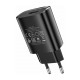 Сетевое зарядное устройство Borofone BN1 USB-A (2.1A), чёрное