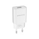 Сетевое зарядное устройство Borofone BA20A Sharp USB-A (2.1A), белое