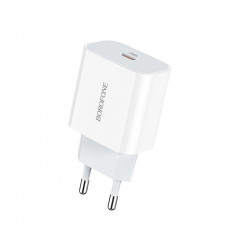 Сетевое зарядное устройство Borofone BA38A Plus USB-C PD20W, белое