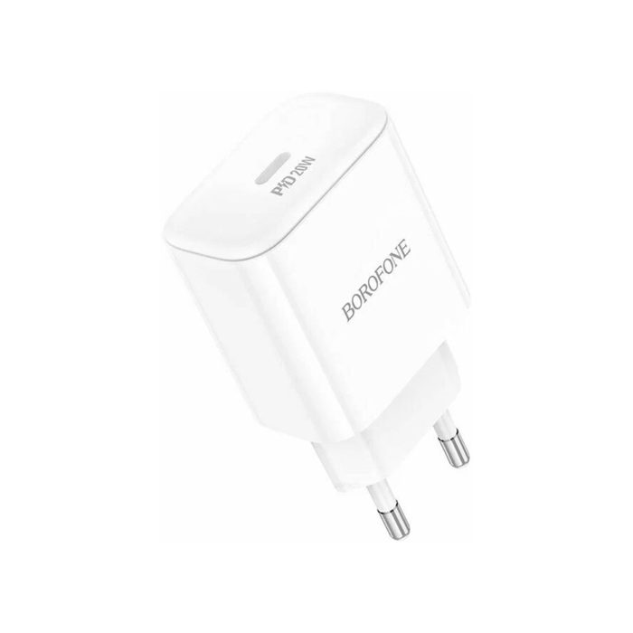 Сетевое зарядное устройство Borofone BA81A USB-C PD20W, белое