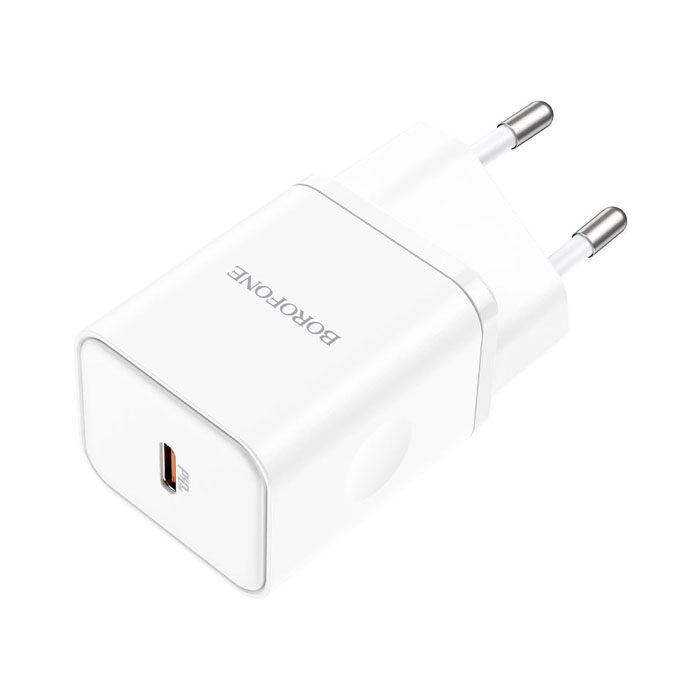 Сетевое зарядное устройство Borofone BN6 Field PD20W USB-C, белое