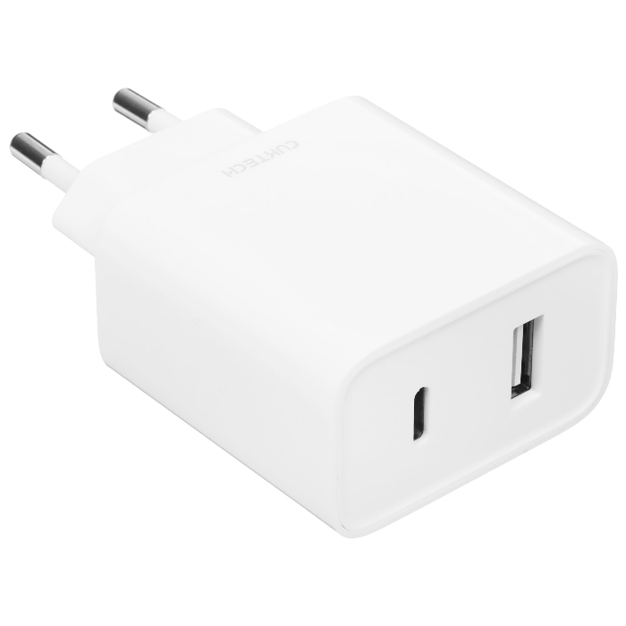 Сетевое зарядное устройство Cuktech Wall Charger USB-A + Type-C 33W, белое