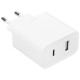Сетевое зарядное устройство Cuktech Wall Charger USB-A + Type-C 33W, белое