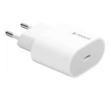 Сетевое зарядное устройство Deppa Original Wall Charger USB-C PD20W, белое