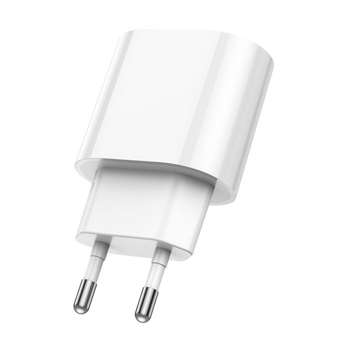 Сетевое зарядное устройство HOCO C109A Fighter USB-A 10.5W, белое