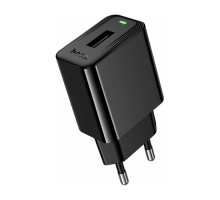 Сетевое зарядное устройство HOCO CS91A Leader USB-A (2.1A) 10.5W, чёрное