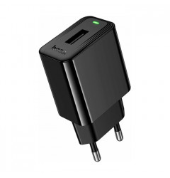 Сетевое зарядное устройство HOCO CS91A Leader USB-A (2.1A) 10.5W, чёрное