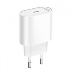 Сетевое зарядное устройство HOCO C109A Fighter USB-C 20W, белое