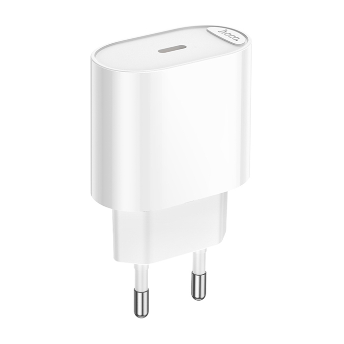 Сетевое зарядное устройство HOCO C109A Fighter USB-C 20W, белое