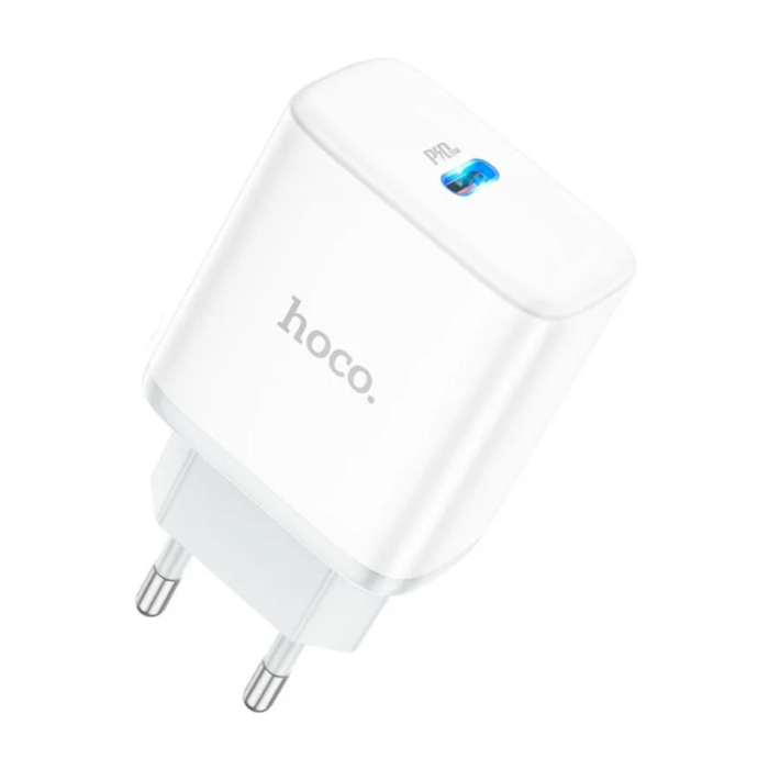 Сетевое зарядное устройство HOCO C104A Stage USB-C PD 20W, белое