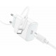 Сетевое зарядное устройство HOCO C76A Pro USB-C PD30W + кабель Type-C Type-C, белое
