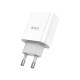 Сетевое зарядное устройство HOCO C80A Rapido PD & QC3.0 USB-A и USB-C (20W), белое