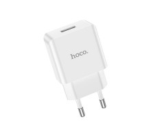 Сетевое зарядное устройство HOCO C106A Leisure USB-A (2.1A) 10.5W, белое