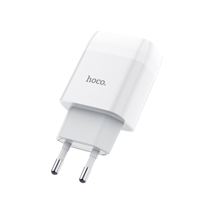 Сетевое зарядное устройство HOCO C72A Glorious USB-A (2.1A), белое