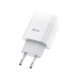 Сетевое зарядное устройство HOCO C72A Glorious USB-A (2.1A), белое