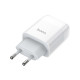 Сетевое зарядное устройство HOCO C72A Glorious USB-A (2.1A), белое