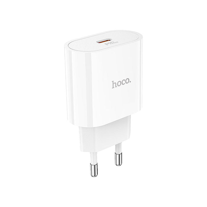 Сетевое зарядное устройство HOCO C94A Metro PD20W USB-C, белое