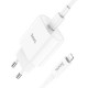 Сетевое зарядное устройство HOCO C94A Metro USB-C PD20W + кабель Type-C Lightning, белое