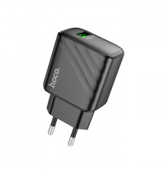 Сетевое зарядное устройство HOCO CS21A USB-A (3A) 18W QC3.0, чёрное