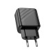 Сетевое зарядное устройство HOCO CS21A USB-A (3A) 18W QC3.0, чёрное