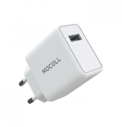 Сетевое зарядное устройство Mocoll Lion Series USB-A (2.4A) 12W, белое