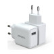 Сетевое зарядное устройство Mocoll Lion Series USB-A (2.4A) 12W, белое