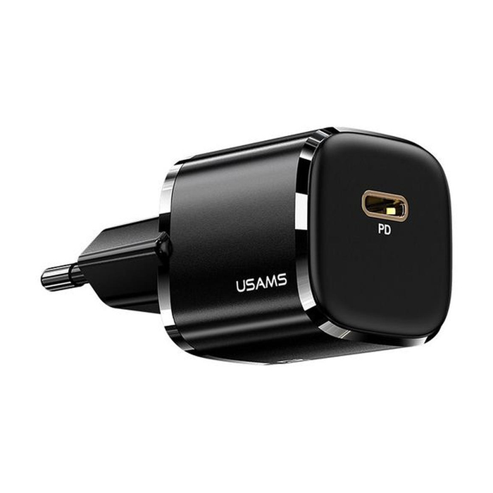 Сетевое зарядное устройство USAMS T36 Mini USB-C PD20W, чёрное