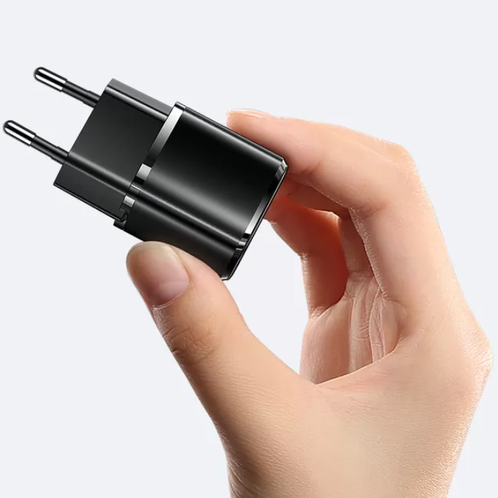 Сетевое зарядное устройство USAMS T36 Mini USB-C PD20W, чёрное