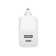 Сетевое зарядное устройство VLP G-Charge USB-C + USB-A PD 30W GaN, белое