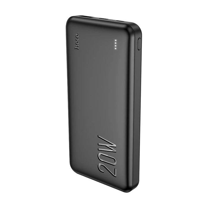 Внешний аккумулятор HOCO J87 10000 mAh, 1xUSB, 1 Type-C PD20W QC3.0 (3A), чёрный